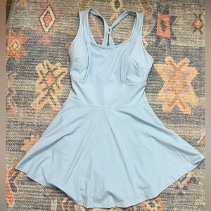 Light Blue AthleticDress with Shorts
